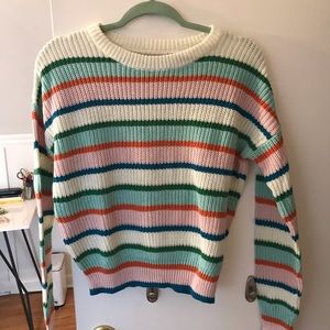 Stripped oversized Urban Outfitters sweater